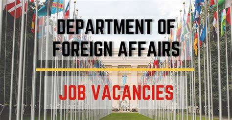 dfa job vacancies|Department of Foreign Affairs .